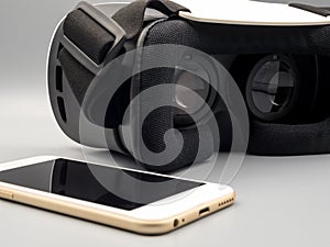 Smartphone and virtual reality headset VR Box