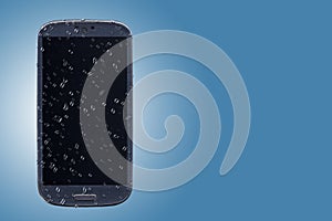 Smartphone waterproof, cleaning or forecast