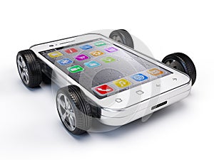 Smartphone on wheels