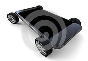 Smartphone on wheels