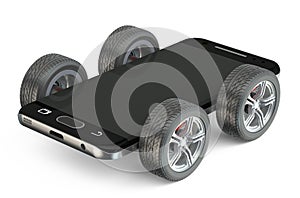 Smartphone on wheels