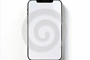 Smartphone , white screen template, isolate on a white background