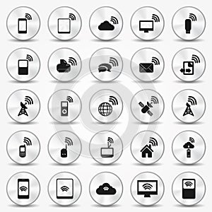 Smartphone Wi-fi Icon Hotspot Buttons photo