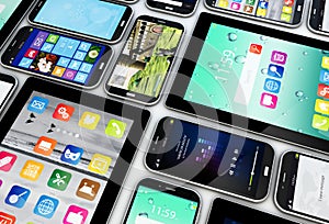 Smartphones and tablets collection