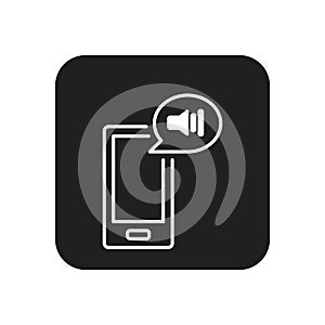Smartphonewithspeaker. Vector illustration decorative design photo