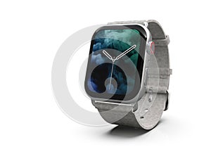 Smartwatch - Apple Watch 4, silver, on white