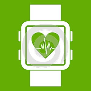 Smartwatch icon green