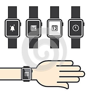 Smartwatch with Icons