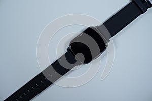 Smartwatch, plain black and reflective