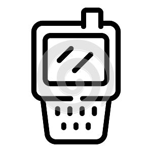Smartwatch showing time tracking app interface