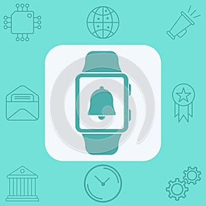 Smartwatch vector icon sign symbol