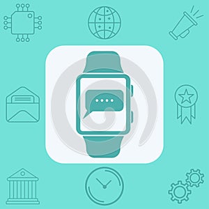 Smartwatch vector icon sign symbol