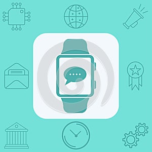 Smartwatch vector icon sign symbol