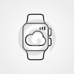 Smartwatch vector icon sign symbol