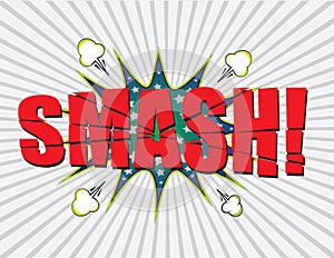SMASH! comic word