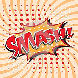 SMASH! comic word