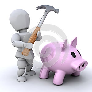 Smash the piggy bankq