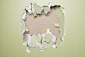 Smash wall green background