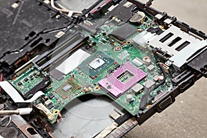 Smashed Laptop Hardware