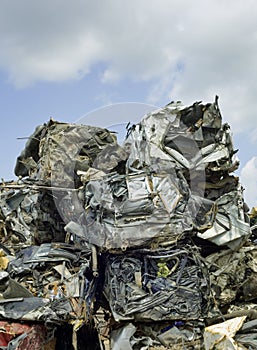 Smashed Stacked Cars