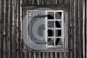 Smashed Window in Old Abandoned House