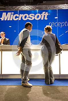 SMAU 2010 - Microsoft reception desk
