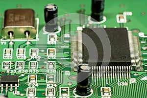 Smd printed electronic circuit board with micro controller