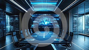 smdesign high tech style streaming conference room