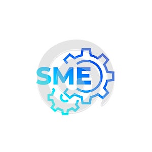 SME, small and medium enterprise vector icon