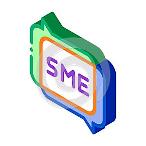 Sme In Talking Quote Frames isometric icon vector illustration