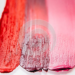 Smeared lipstick beauty art business strokes