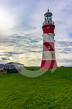 Smeaton`s Tower in Plymouth, England