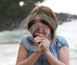 Smelling Plumeria In The Rain