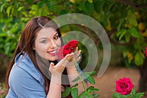 Smelling the roses