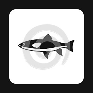 Smelt icon, simple style