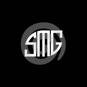 SMG letter logo design on black background. SMG creative initials letter logo concept. SMG letter design.SMG letter logo design on photo