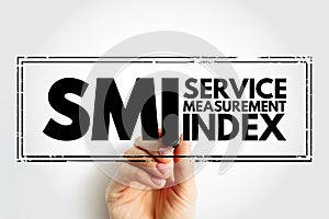 SMI Service Measurement Index - application framework that defines method for the calculation of a relative index, which may be