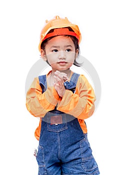 Smile Asian Engineer baby girl
