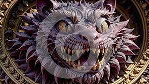 Smile of the Cheshire cat. Generative AI