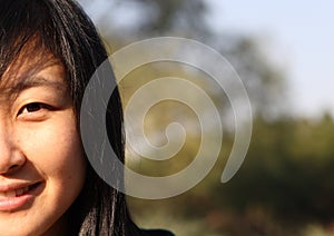 Smile of Chinese young woman