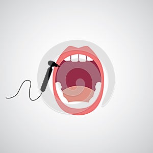 Smile dental vector icon
