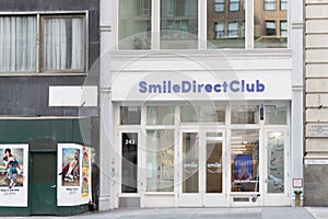 Smile direct club in New York city.