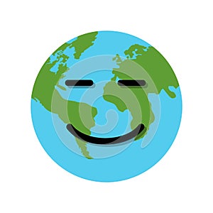 Smile Earth globe character