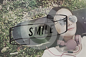 Smile Expression Say Cheese Photo Concept