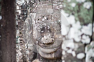 Smile face in Angkor Thom, Siem Reap, Cambodia