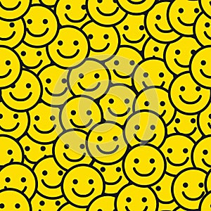 Smile Face Seamless Pattern