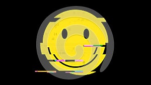 Smile glitch yellow regular