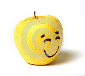 Smile happy apple