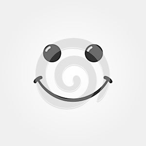 Smile icon vector 2