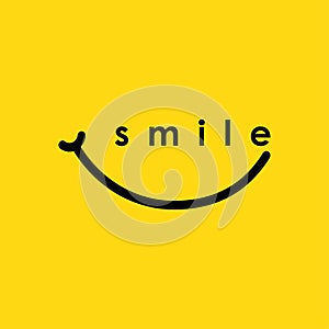 Smile Logo Vector Template Design Illustration